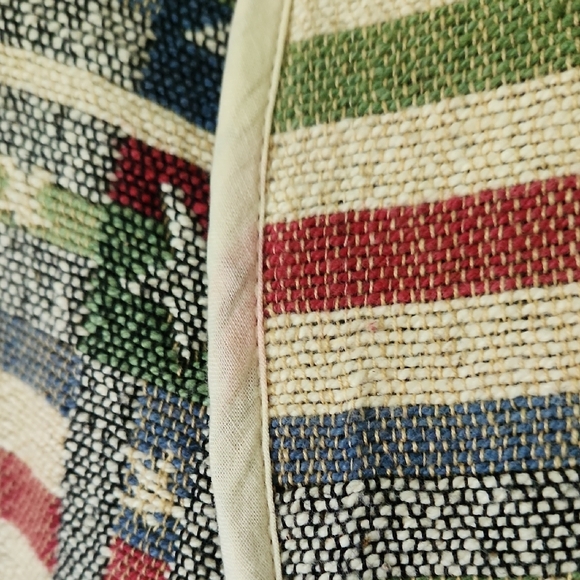 New Directions Vintage Americana Flag Cropped Cotton Tapestry Jacket - Picture 5 of 12